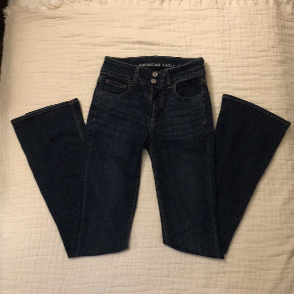 American Eagle Hi-Rise Artist Flare Jean 0R